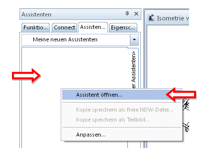 Assistent öffnen Assistent öffnen
